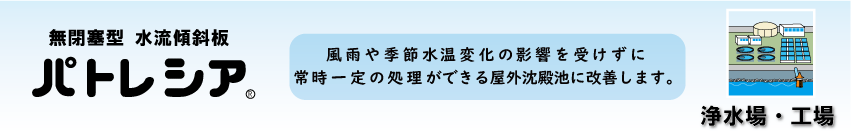 水流傾斜板パトレシア